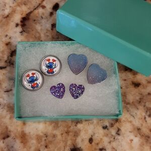 Stitch Heart Earrings Bundle